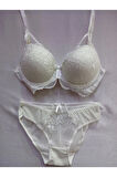 Kadın Telli Dantelli Destekli Sütyen Takım