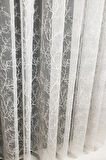 Trend Zemin Ttm Beyaz Selvi Isleme Desen Tül Perdesi Kırışmaz Ütü Istemez 1e 3kat Pileli Tül