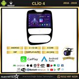 Renault Clio 4 Kablosuz Carplay 2+32GB Android 13 Navigasyon Multimedya Sistemi 2016-2019 