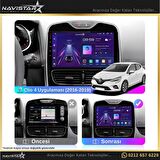 Renault Clio 4 Kablosuz Carplay 4GB + 64GB Android 13 Navigasyon Multimedya Sistemi 2016-2019 