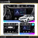 Toyota Corolla 2+32GB Kablosuz Carplay 2014-2016 Android 13 Navigasyon Multimedya Sistemi