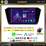 Passat B8 10 inç 2+32GB Kablosuz Carplay Android 13 Navigasyon Multimedya Sistemi