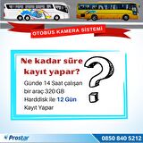 Otobüsler için Kayıtlı 4 Kameralı 320 GB Harddiskli Kamera Seti