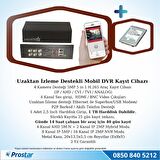 4 Kanal Mobil DVR Kayıt Cihazı 1 TB Harddisk Dahil Uzaktan İzleme Destekli Hdmi