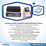 4 Kanal Mobil DVR Kayıt Cihazı 320 GB Harddisk Dahil Uzaktan İzleme Destekli Hdmi