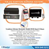 Tır ve Kamyonlar için Uzaktan İzlemeli 4 Kameralı 1 TB Harddisk Kamera Seti