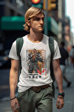 Valorant BREACH Ajan Kadın Erkek Unisex Beyaz Baskılı T-Shirt Penye Yüksek Kalite