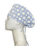 Papatyalı Mavi Doktor Hemşire Aşçı Cerrahi Bone Hastane Bone Bandana M447