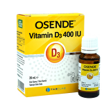 Tab İlaç Osende Vitamin D3 400 IU Damla Sprey 20 ml