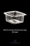 Buzdolabı Saklama Kabı Dondurucu Kabı 500 Cc 50 Adet