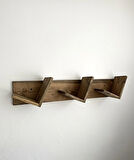 Doğal Ahşap Kitaplık, Dekoratif Tasarım Ahşap Vintage Kitaplık