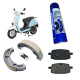 Mondial Revival Ön Arka Fren Balatası Balata Sprey Hediye