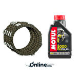 Mondial Vulture 125İ  Debriyaj Balata Yağ Set Motul 5000 Obdb007