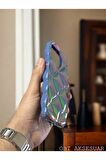 iPhone 15 Pro Uyumlu Geometrik Dilimli Hologramlı Baklava Şişme Puf Koruyucu Kapak Kılıf