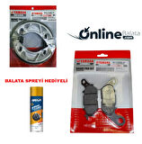 Yamaha Ybr 125 Esd Fren Balata Takımı Ön Ve Arka OB4310