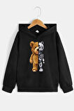Uyguntarz Çocuk Robobear Baskılı Sweatshirt