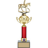 ODAK KUPA - Figürlü Kupalar - At / Binici Figürlü Kupalar FG-054 B - 42 cm