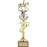 ODAK KUPA - Figürlü Kupalar - At / Binici Figürlü Kupalar FG-065 B - 45 cm