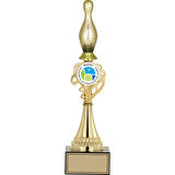 ODAK KUPA - Figürlü Kupalar - Bowling / Pin Figürlü Kupalar FG-034 A - 38 cm
