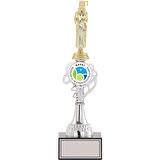 ODAK KUPA - Figürlü Kupalar - Mezuniyet Kadın Figürlü Kupalar FG-034 B - 36 cm