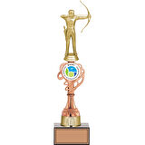 ODAK KUPA - Figürlü Kupalar - Okçu Figürlü Kupalar FG-036 C - 38 cm