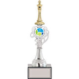 ODAK KUPA - Figürlü Kupalar - Satranç Figürlü Kupalar FG-034 B - 33 cm