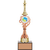 ODAK KUPA - Figürlü Kupalar - Satranç Figürlü Kupalar FG-036 C - 34 cm