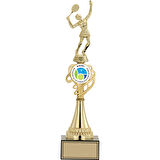 ODAK KUPA - Figürlü Kupalar - Tenis Kadın Figürlü Kupalar FG-034 A - 39 cm