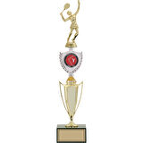 ODAK KUPA - Figürlü Kupalar - Tenis Kadın Figürlü Kupalar FG-042 B - 46 cm