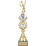 ODAK KUPA - Figürlü Kupalar - Tenis Kadın Figürlü Kupalar FG-066 B - 48 cm