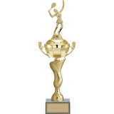 ODAK KUPA - Figürlü Kupalar - Tenis Kadın Figürlü Kupalar FG-070 A - 52 cm