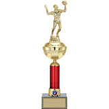 ODAK KUPA - Figürlü Kupalar - Voleybol Erkek Figürlü Kupalar FG-053 B - 44 cm