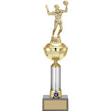 ODAK KUPA - Figürlü Kupalar - Voleybol Erkek Figürlü Kupalar FG-057 B - 44 cm