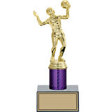 ODAK KUPA - Figürlü Kupalar - Voleybol Kadın Figürlü Kupalar FG-002 B - 23 cm