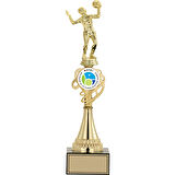 ODAK KUPA - Figürlü Kupalar - Voleybol Kadın Figürlü Kupalar FG-034 A - 39 cm