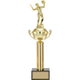 ODAK KUPA - Figürlü Kupalar - Voleybol Kadın Figürlü Kupalar FG-048 A - 44 cm