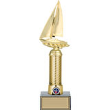 ODAK KUPA - Figürlü Kupalar - Yelken Figürlü Kupalar FG-008 B - 34 cm