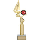 ODAK KUPA - Figürlü Kupalar - Yelken Figürlü Kupalar FG-015 A - 42 cm