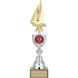ODAK KUPA - Figürlü Kupalar - Yelken Figürlü Kupalar FG-035 C - 42 cm