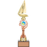 ODAK KUPA - Figürlü Kupalar - Yelken Figürlü Kupalar FG-036 C - 40 cm