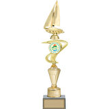 ODAK KUPA - Figürlü Kupalar - Yelken Figürlü Kupalar FG-041 B - 46 cm
