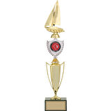 ODAK KUPA - Figürlü Kupalar - Yelken Figürlü Kupalar FG-042 A - 49 cm