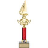 ODAK KUPA - Figürlü Kupalar - Yelken Figürlü Kupalar FG-054 A - 48 cm