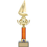 ODAK KUPA - Figürlü Kupalar - Yelken Figürlü Kupalar FG-056 A - 48 cm