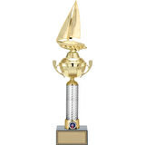 ODAK KUPA - Figürlü Kupalar - Yelken Figürlü Kupalar FG-058 A - 48 cm