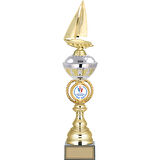ODAK KUPA - Figürlü Kupalar - Yelken Figürlü Kupalar FG-066 A - 52 cm