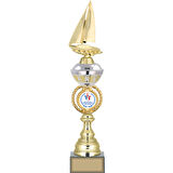 ODAK KUPA - Figürlü Kupalar - Yelken Figürlü Kupalar FG-066 B - 49 cm