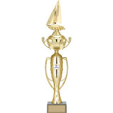 ODAK KUPA - Figürlü Kupalar - Yelken Figürlü Kupalar FG-072 A - 57 cm