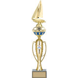 ODAK KUPA - Figürlü Kupalar - Yelken Figürlü Kupalar FG-074 C - 51 cm