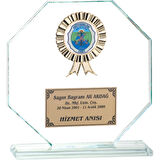 ODAK KUPA - Cam Plaketler - CM-018 A - 18x19 cm